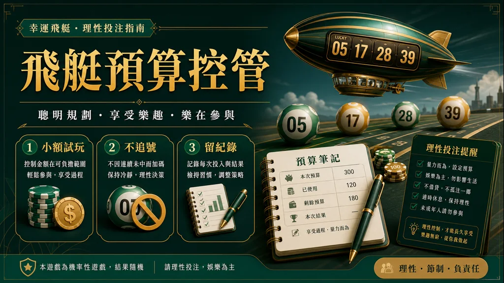 幸運飛艇預算控管小額試玩不追號與留紀錄圖解